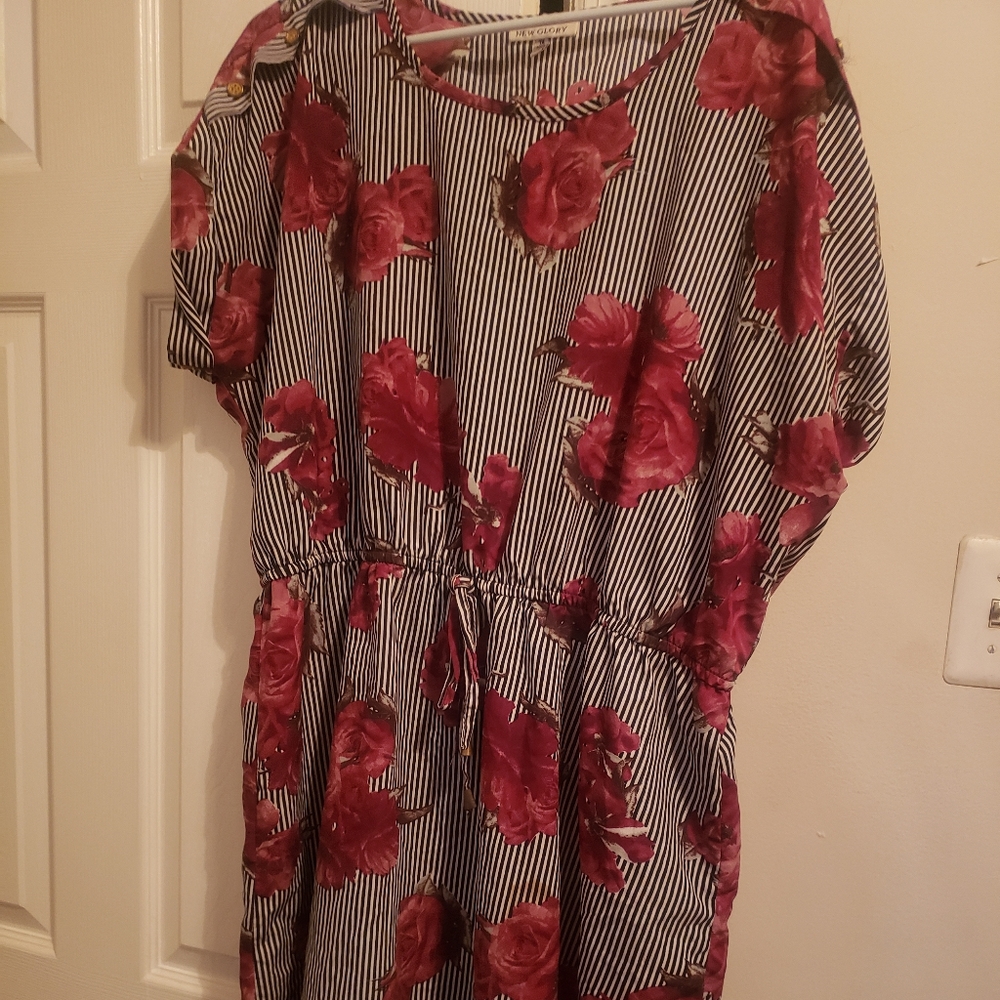 New Glory summer floral dress - 1x